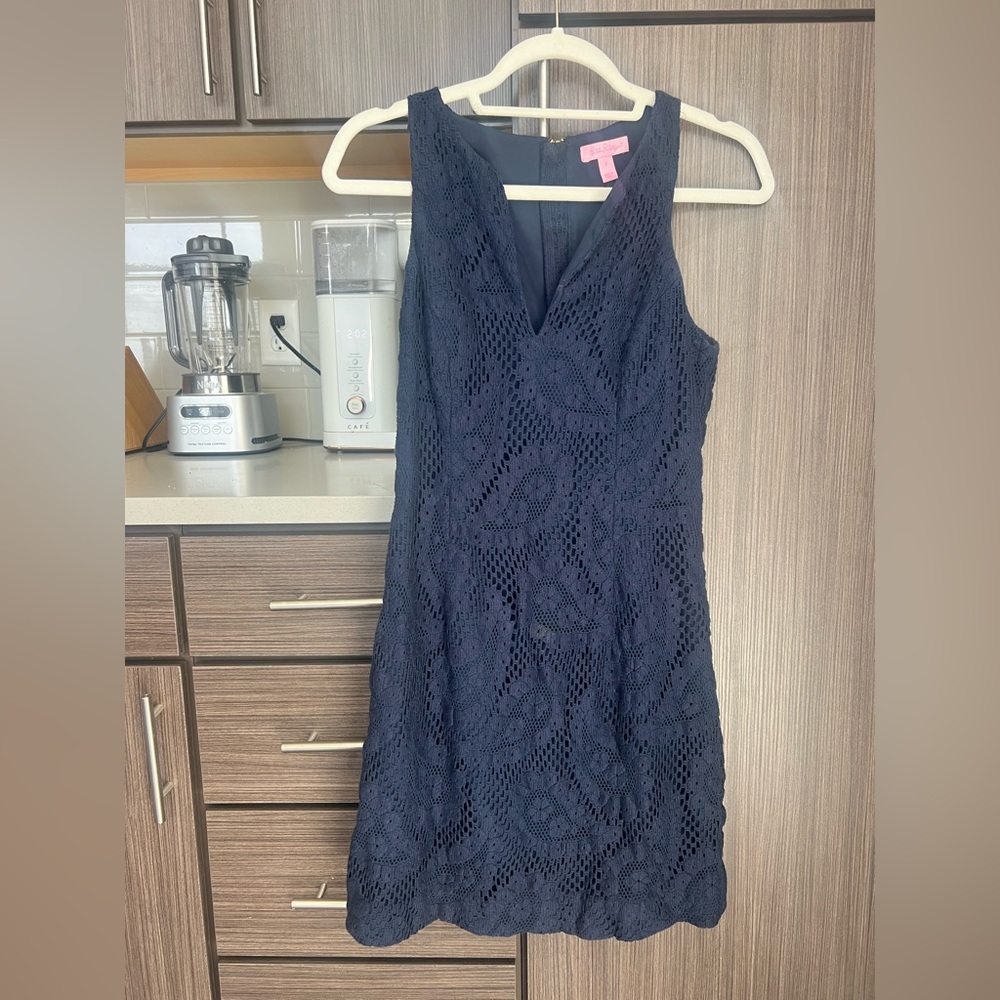 Navy lace Lily Pulitzer dress